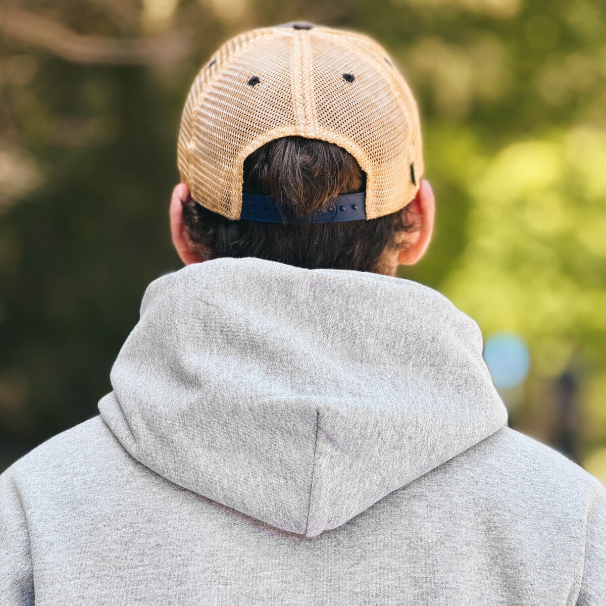 Champion® Patriotic I-State Gray Powerblend Hoodie